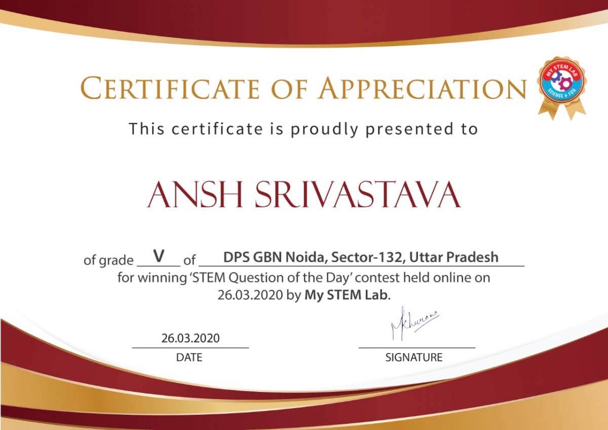 'STEM Question of the Day' Contest