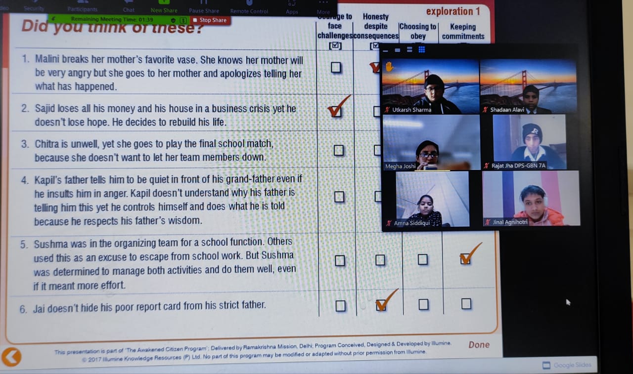 Awakened Citizen Program at DPSGBN