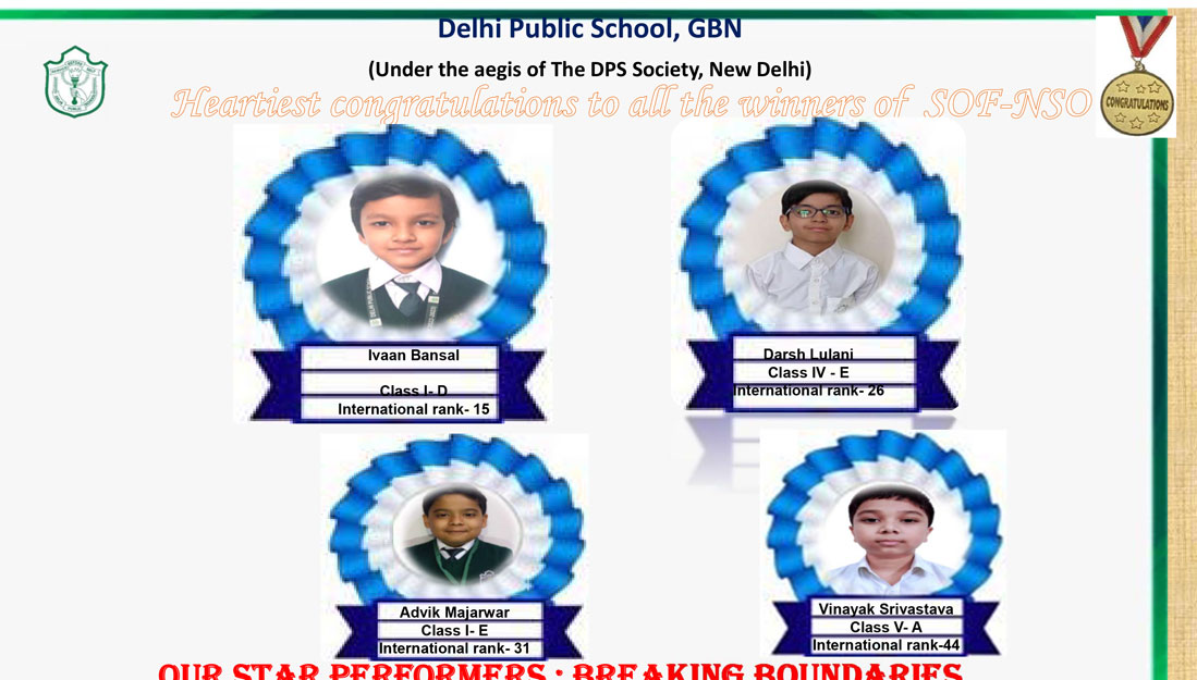 SOF- NSO, NOF French and Entrepreneurship Olympiad results