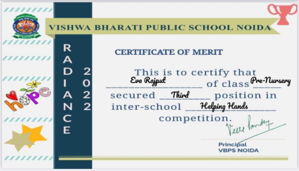 Our youngest tots making us proud