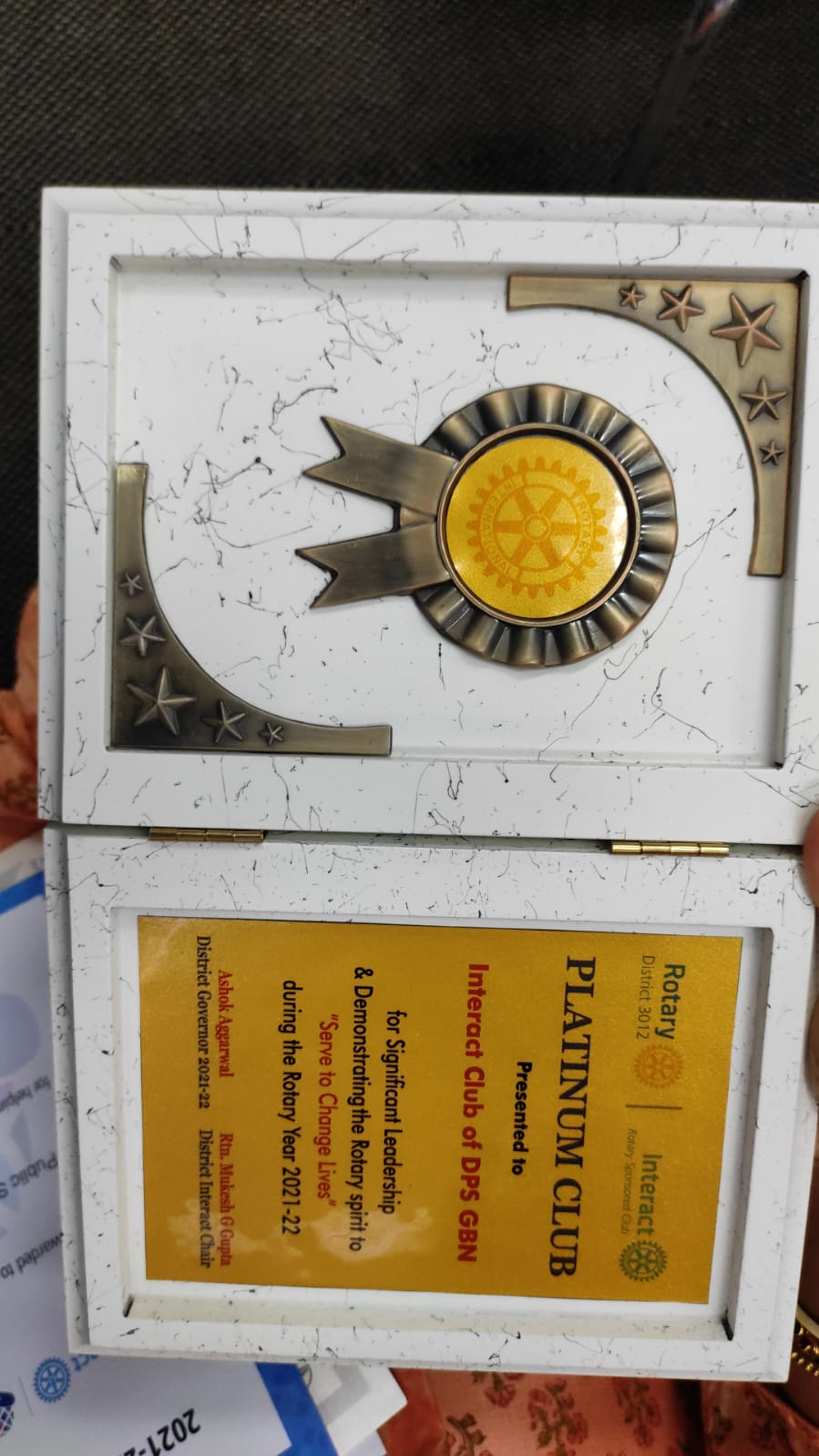 Rotary Club's Annual Award Ceremony, Aabhar - Gratitude