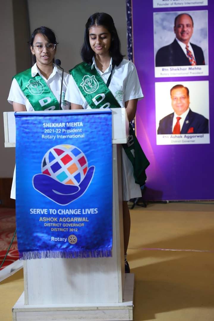 DPS, GBN Interact Club Projects Presentation At Rotary Club Governor's Official Visit