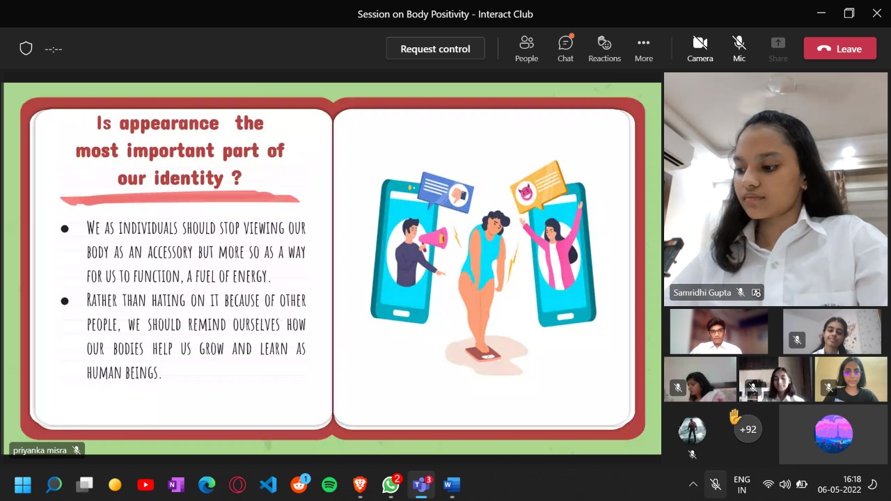 'Body Positivity' - A Project By Interact Club, Dps-Gbn