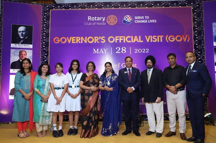 DPS, GBN Interact Club Projects Presentation At Rotary Club Governor's Official Visit